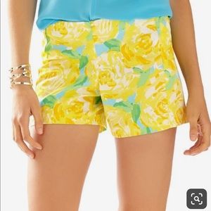 Lilly Pulitzer First Impressions Yellow Shorts